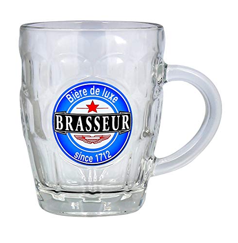 Reception Lot DE 2 BOCKS A Biere 54 CL en Verre BRASSEUR