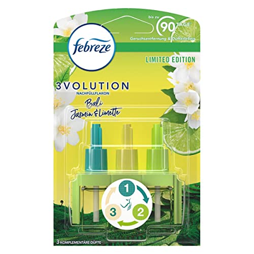 Febreze 3Voultion – Recharge Désodorisant Électrique Bali Jasmin (20 ml)