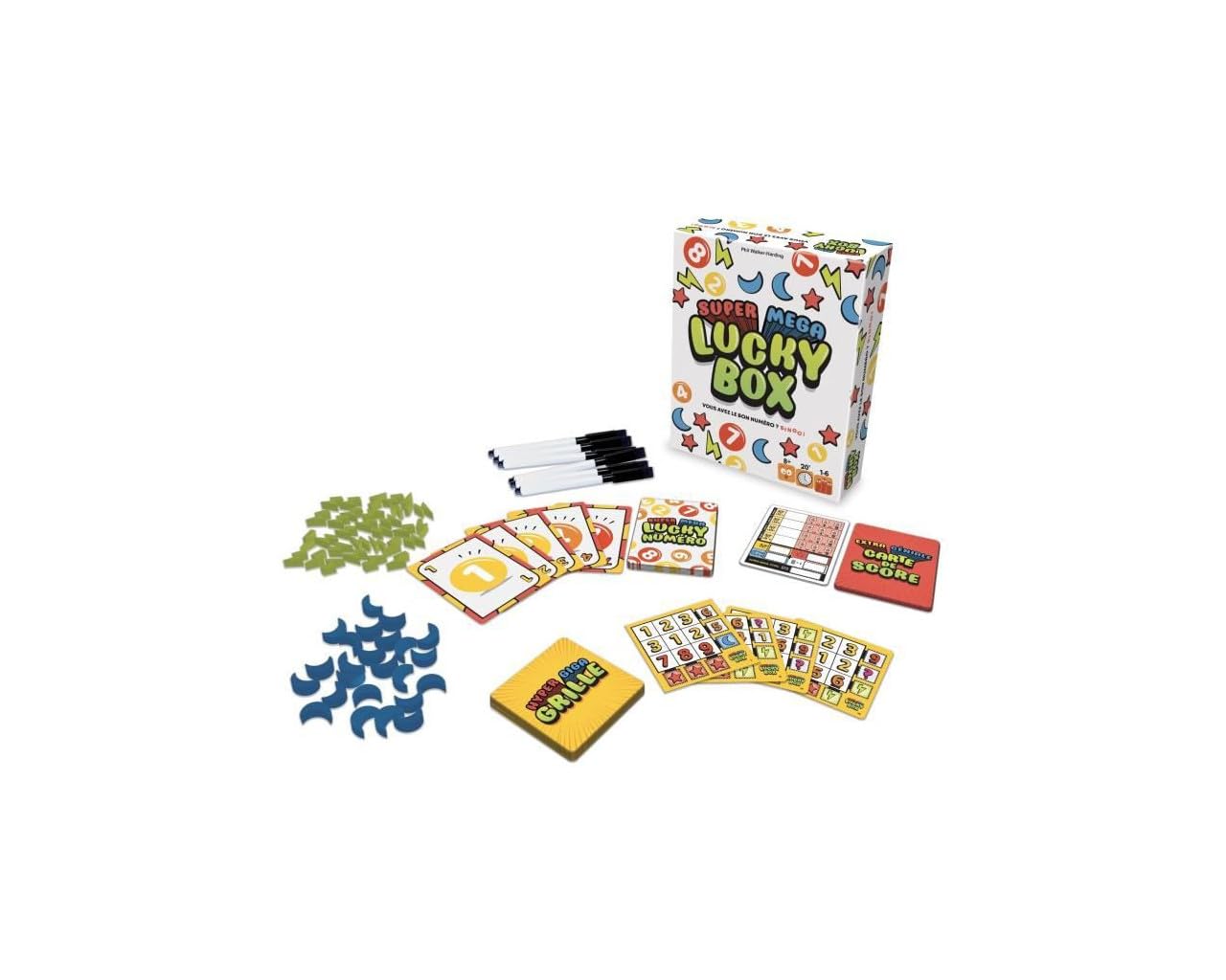 Super Méga Lucky Box – Jeu Bingo & Flip-&-Write
