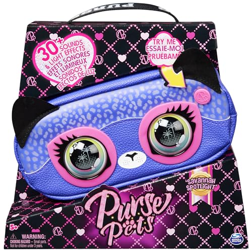 Purse Pets – Sac Banane Guépard Interactif avec Sons et Lumières