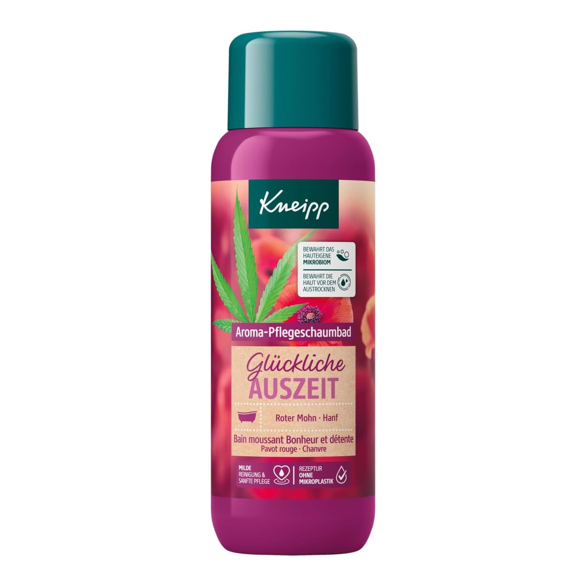 Kneipp – Bain Moussant Pavot Rouge 400 ml