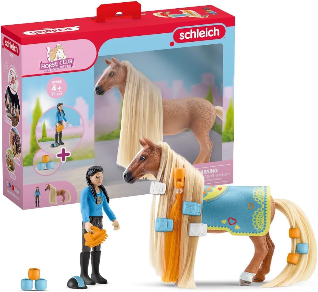 Schleich Horse Club – Coffret figurine Kim et Caramelo