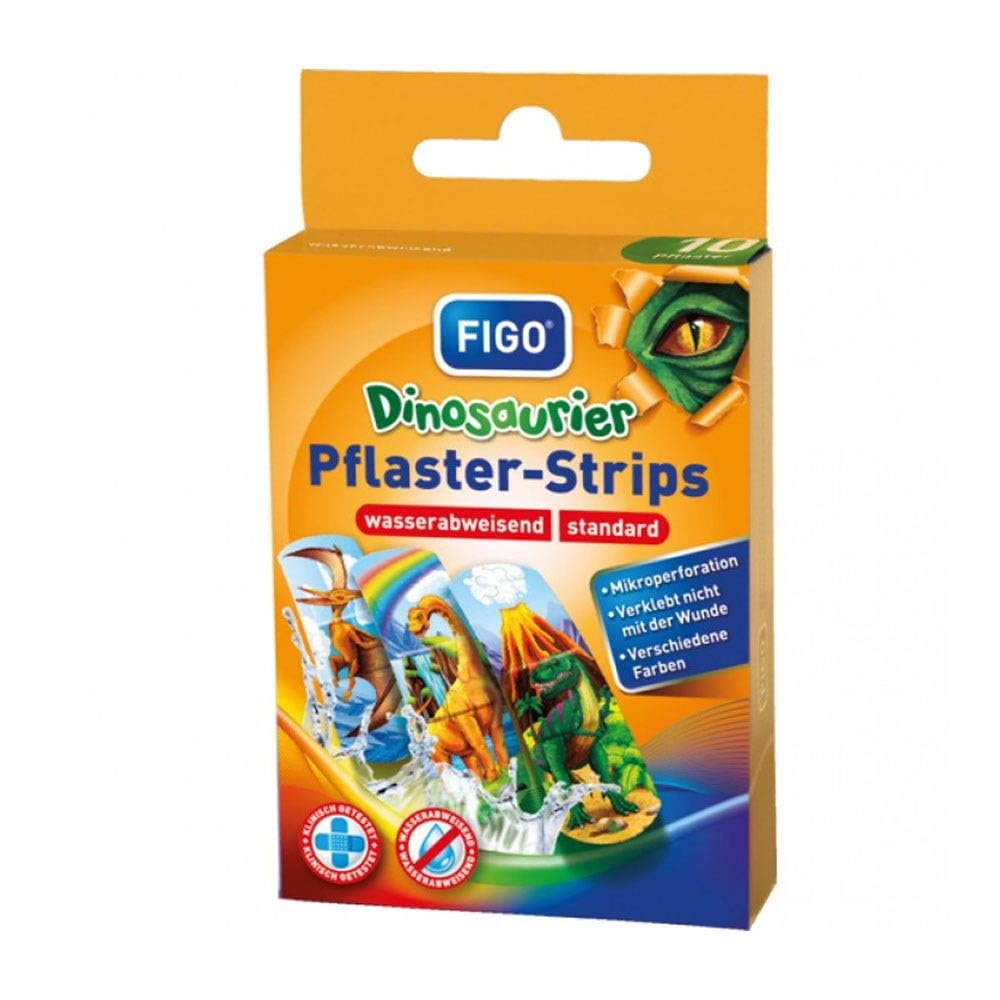 Figo – Pansements Enfants Dinosaures (Lot de 10)