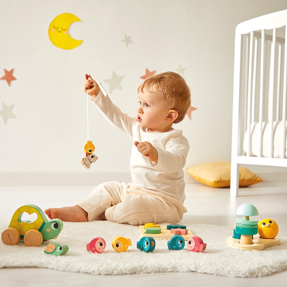 Janod – Box 18 Mois, Coffret Jouets d’Éveil Multi-Activités