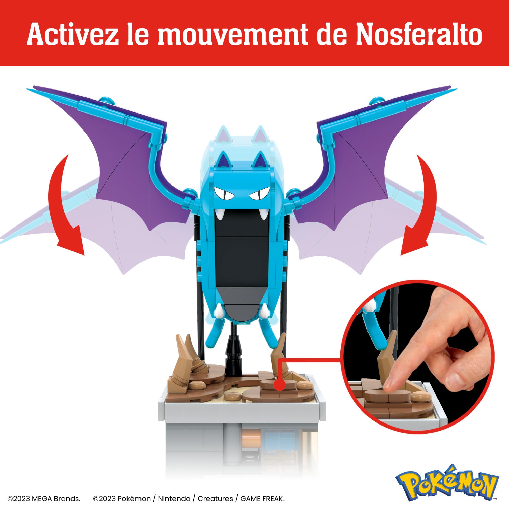 Mega Pokémon – Coffret Construction Mini Motion Nosferalto (313 pièces)