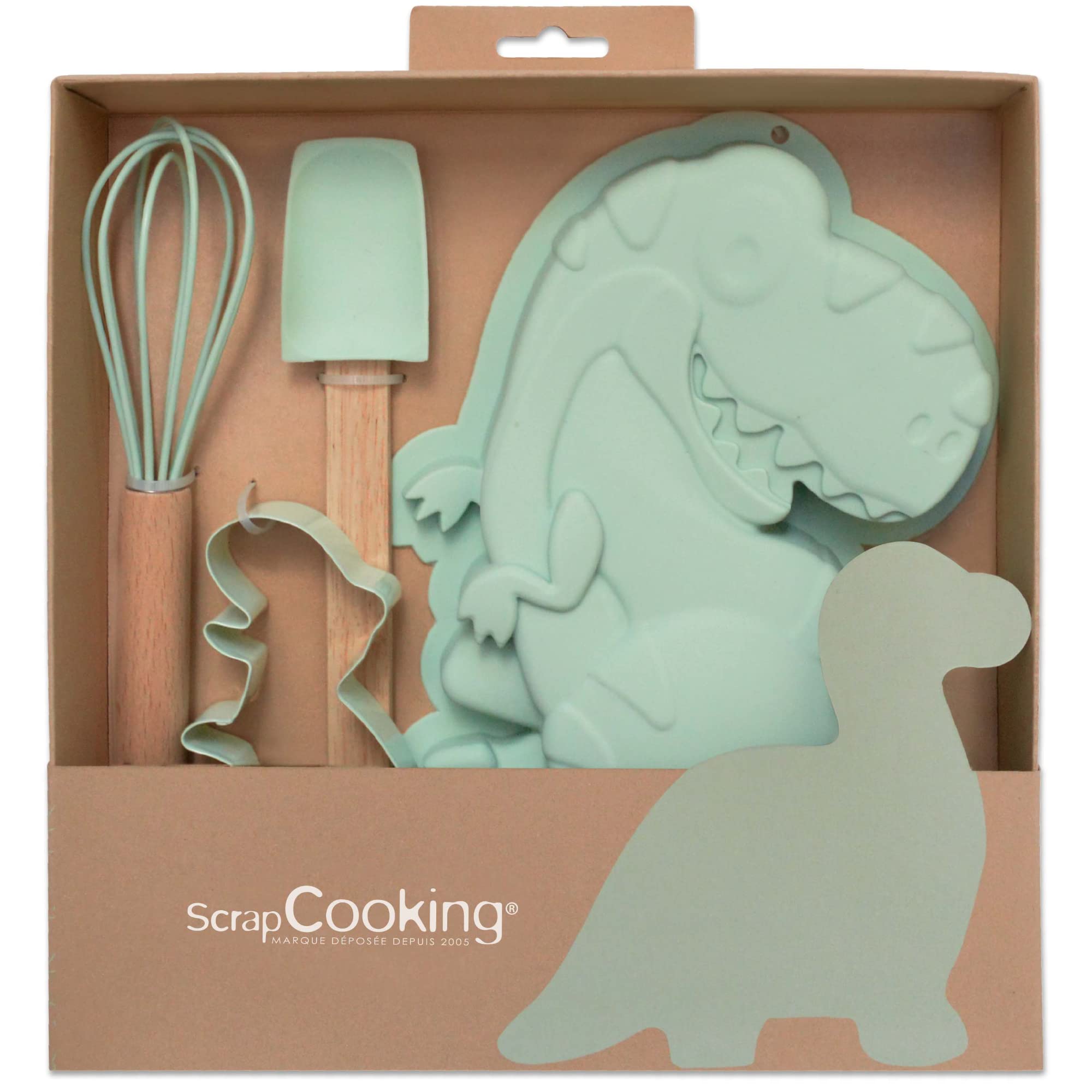 ScrapCooking – Coffret Pâtisserie Dinosaure pour Enfants