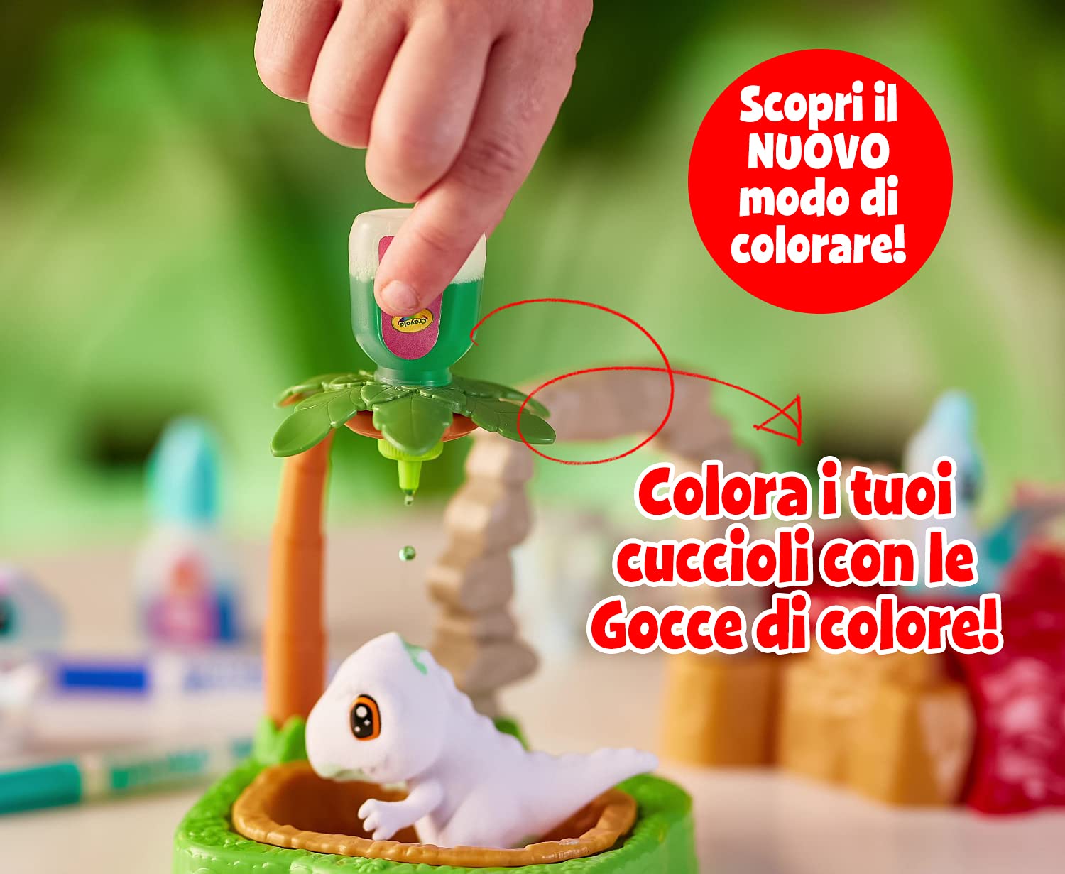 Crayola Washimals Dinosaur – Kit Créatif à Colorier avec Figurines et Feutres