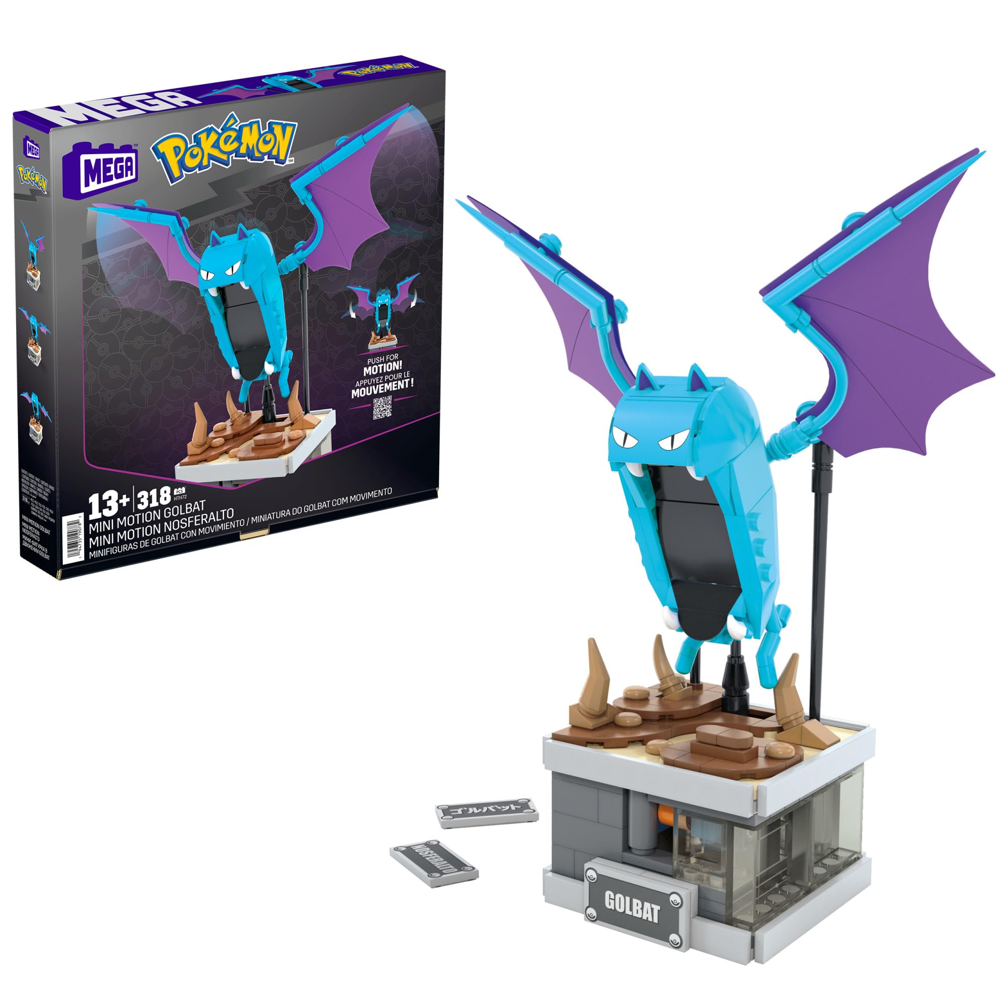 Mega Pokémon – Coffret Construction Mini Motion Nosferalto (313 pièces)