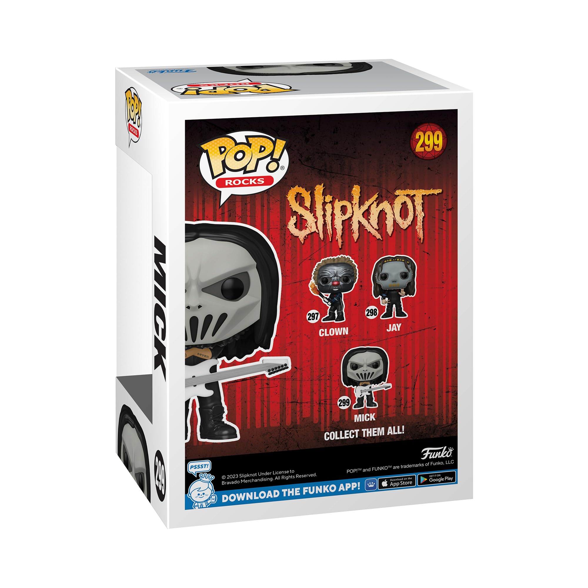 Funko Pop! Rocks: Slipknot - Mick - Figurine en Vinyle à Collectionner - Idée de Cadeau - Produits Officiels - Jouets pour Les Enfants et Adultes - Music Fans