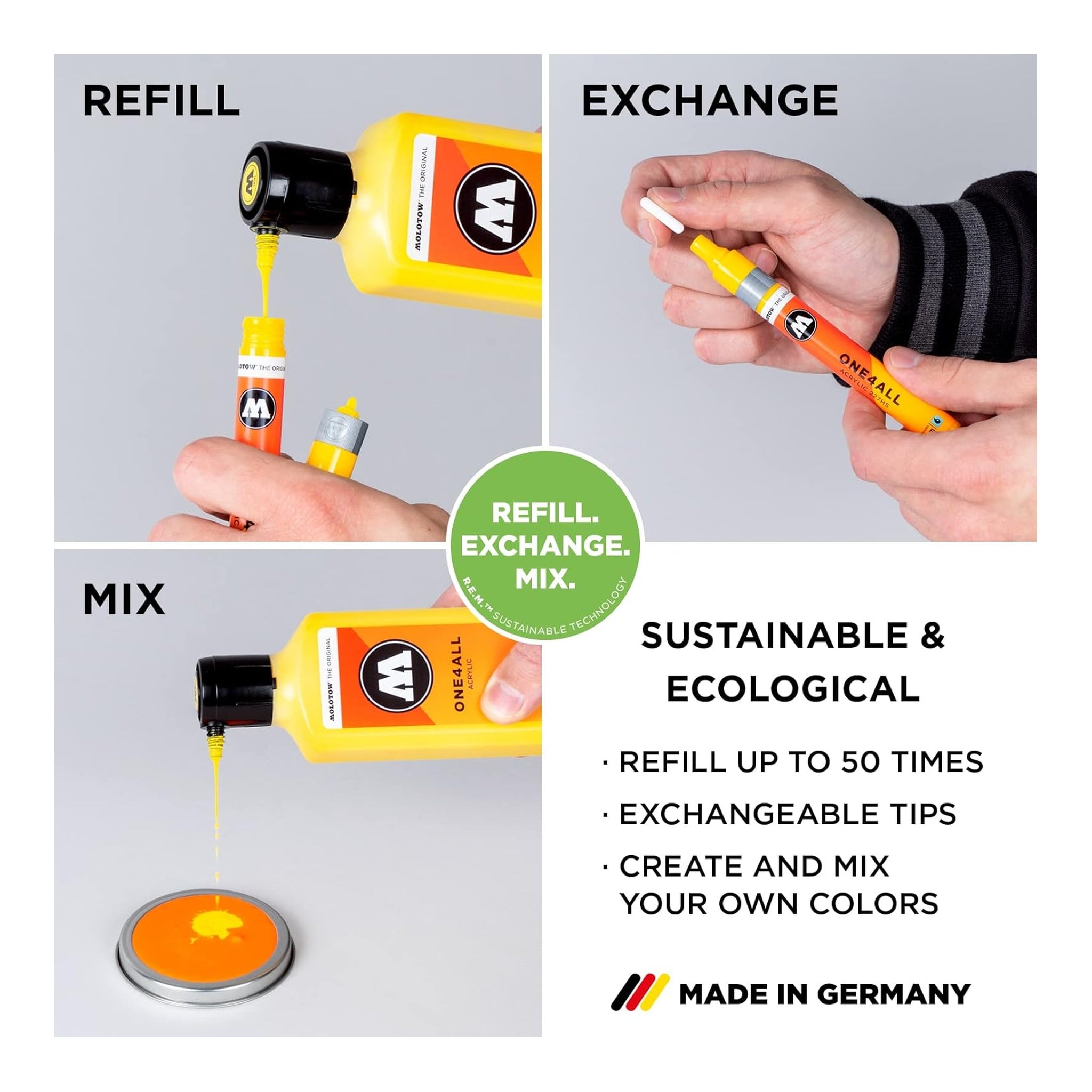 Molotow ONE4ALL – Peinture Acrylique Recharge 30 ml