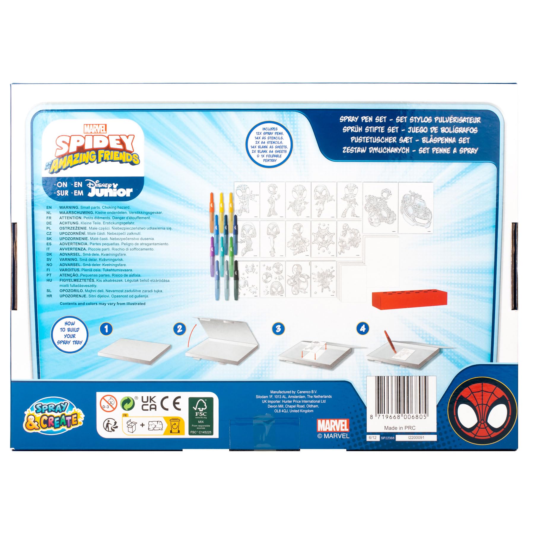 Coffret Stylos Spidey Blow Deluxe