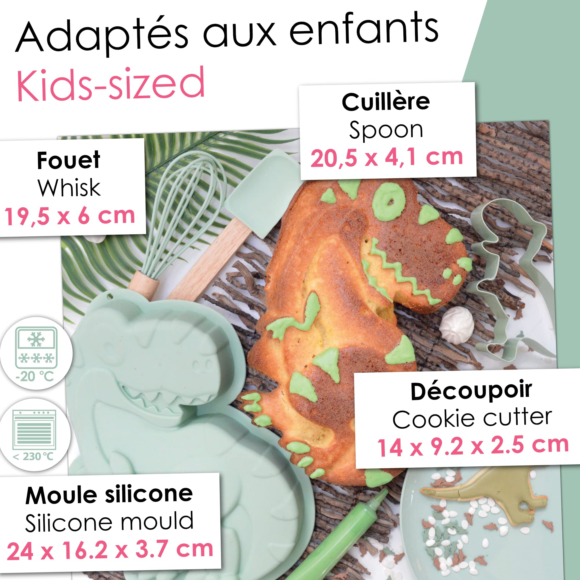 ScrapCooking – Coffret Pâtisserie Dinosaure pour Enfants