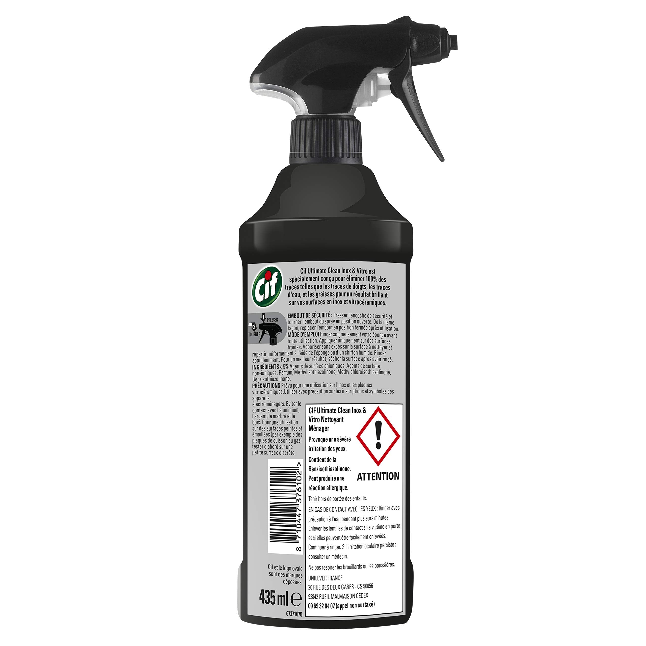 Cif – Nettoyant Spray Inox &amp; Vitro Anti-traces