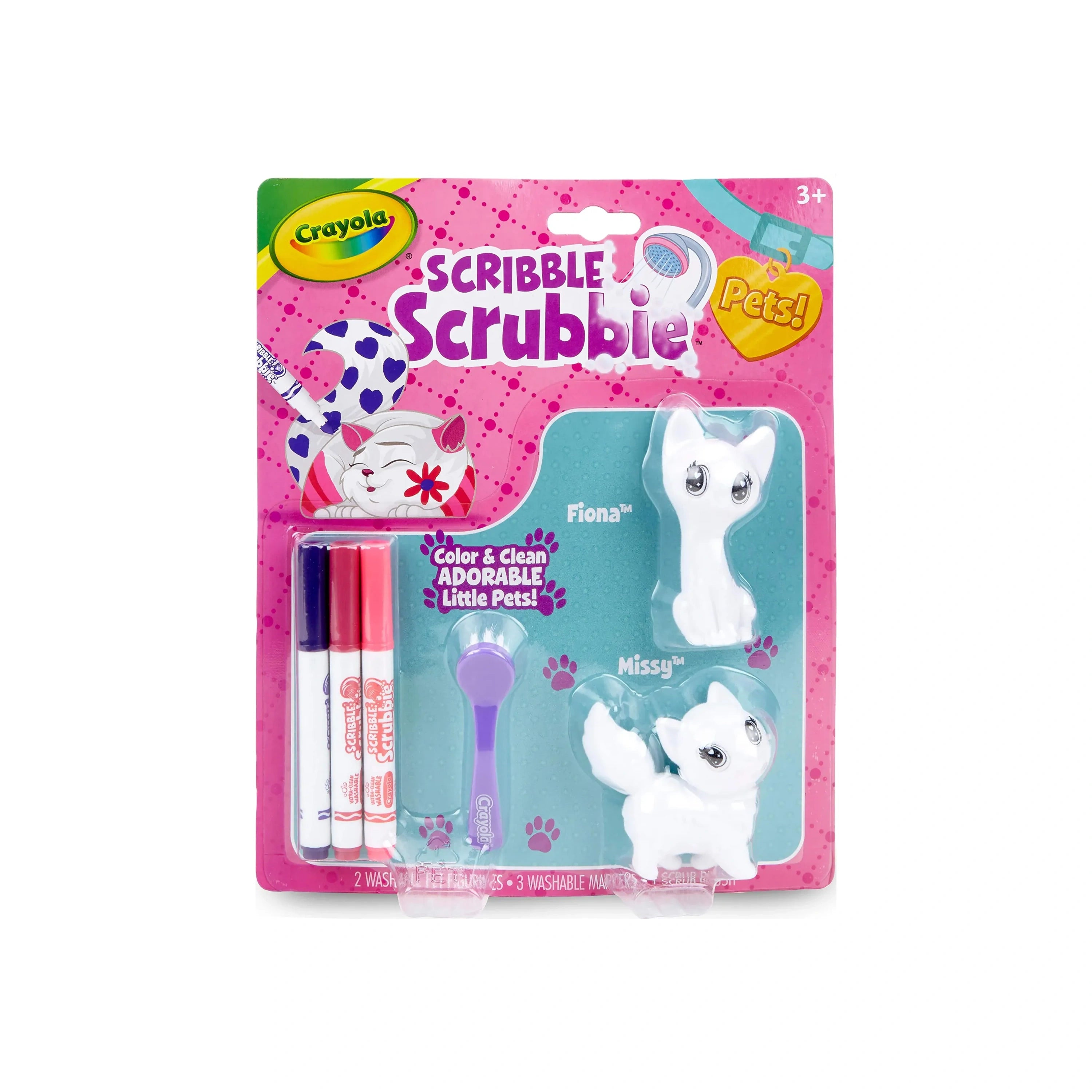 Crayola Washimals – Blister 2 Animaux à Colorier + Feutres