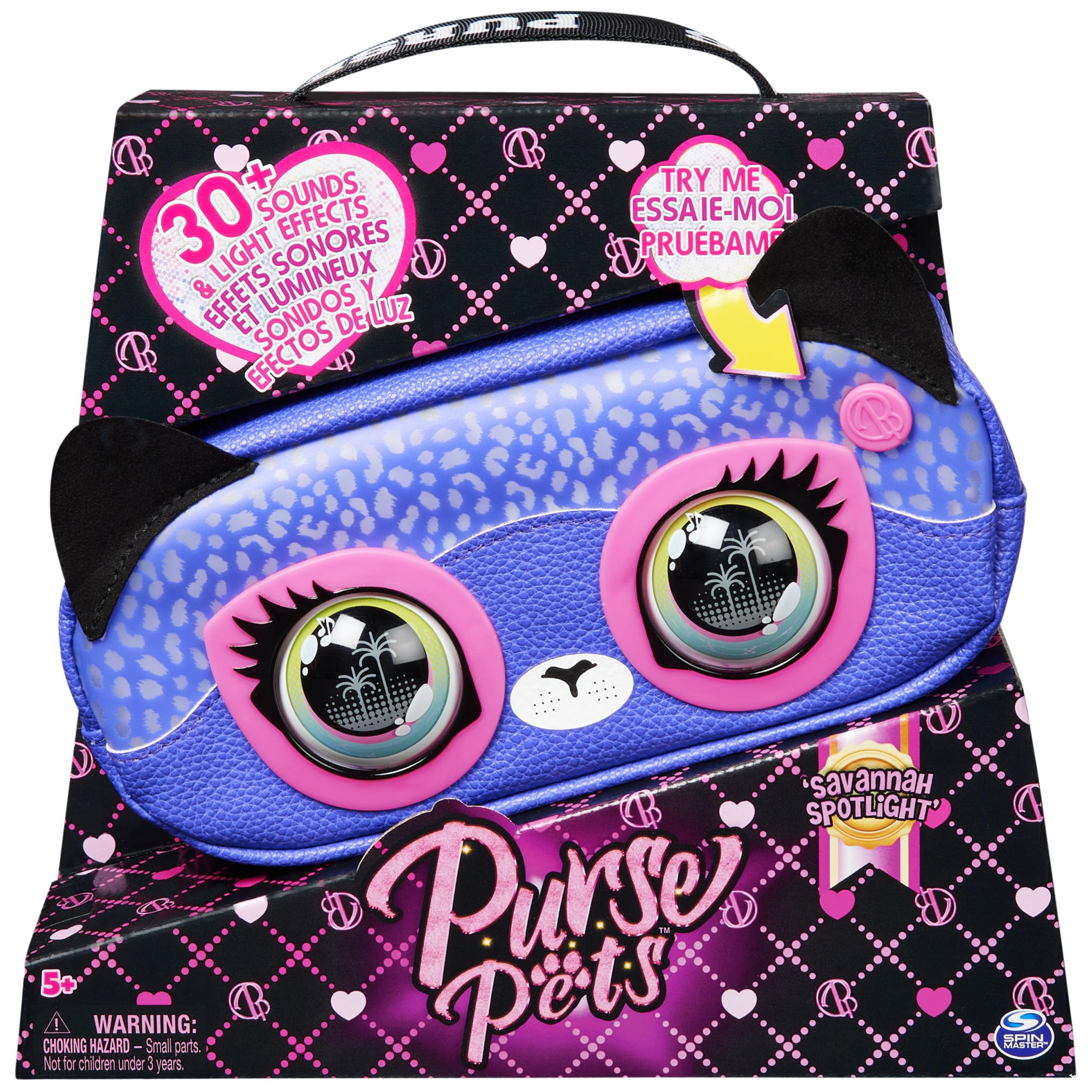 Purse Pets – Sac Banane Guépard Interactif avec Sons et Lumières