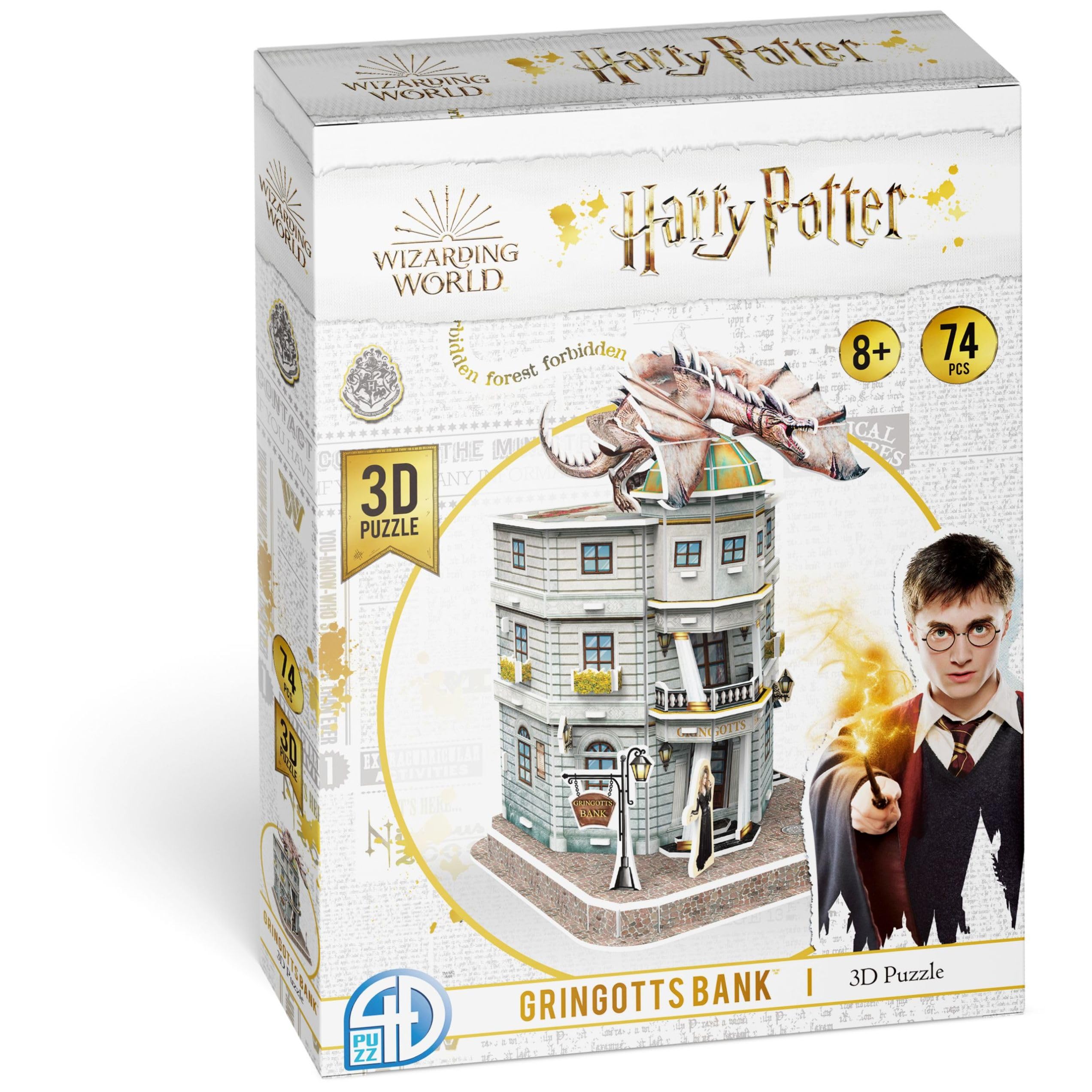 Puzzle 3D Harry Potter – La Banque de Gringotts (74 pièces)