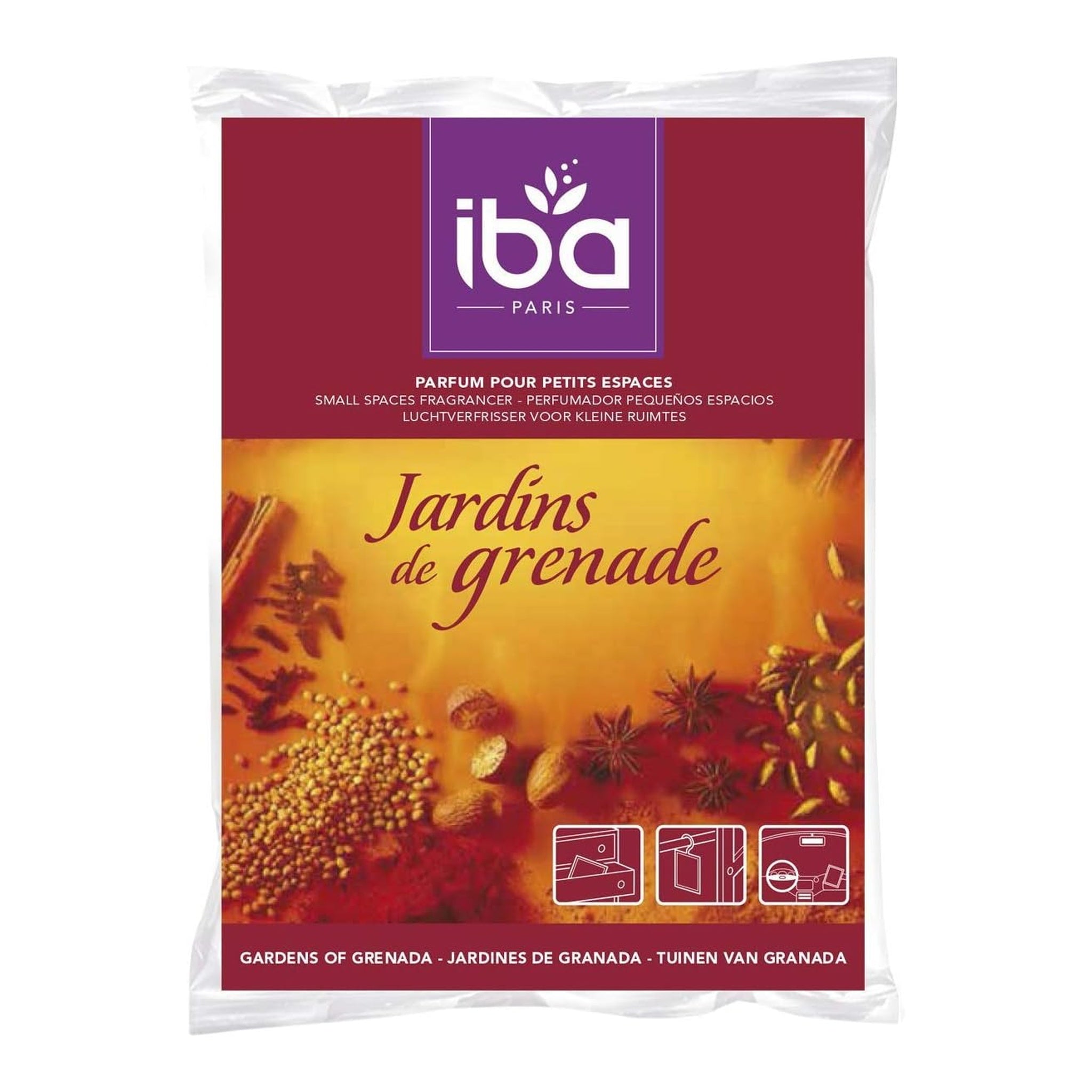 IBA Paris – Désodorisant Enveloppe 22 g – Jardins de Grenade