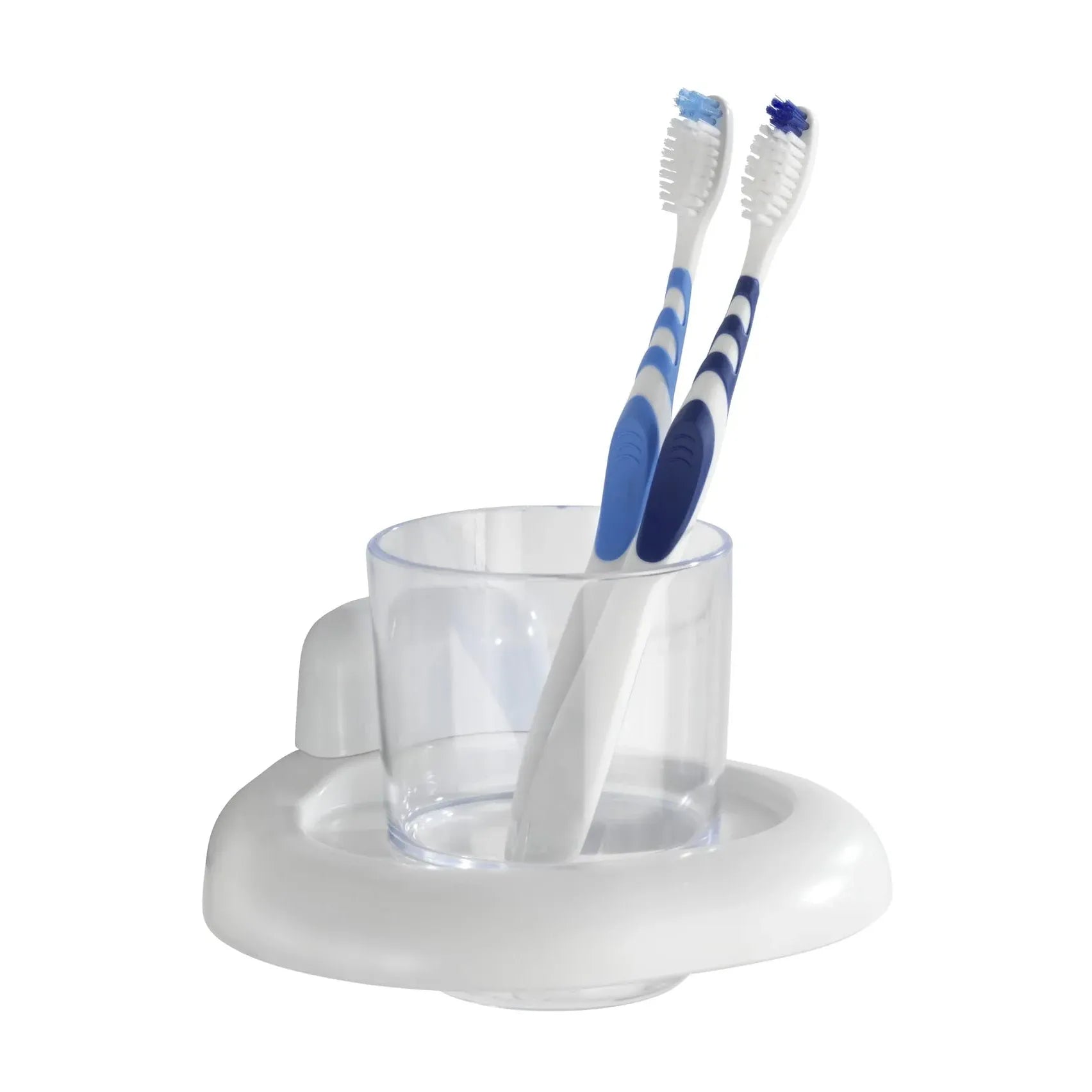 Wenko – Porte-Gobelet Pure Salle de Bain Blanc Transparent